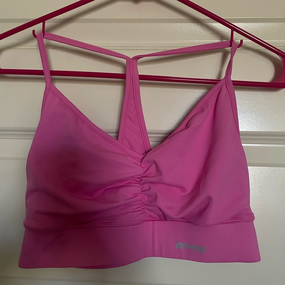 Pink Sports Bra